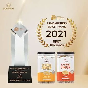 Buy Homtiem Crystallized Ginger Soft Chewy Natural Snack