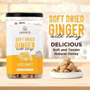 Buy Homtiem Crystallized Ginger Soft Chewy Natural Snack
