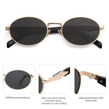 Stylish SOJOS Oval Sunglasses with UV400 Protection