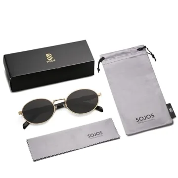 Stylish SOJOS Oval Sunglasses with UV400 Protection