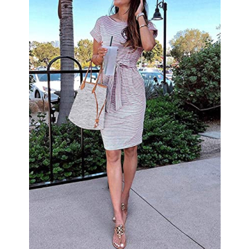 Stylish MEROKEETY Women's Summer Dress with Pockets