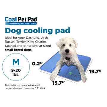 The Green Pet Shop Dog Cooling Mat - Pressure-Activated Gel Cooling Mat For Dogs, Medium Size - This...
