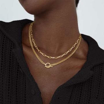 CHESKY Gold Layered Necklaces - 14K Trendy Jewelry