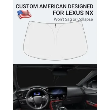 Proadsy Windshield Sunshade for 2022-2026 Lexus NX, Block Sun & UV Car Protector