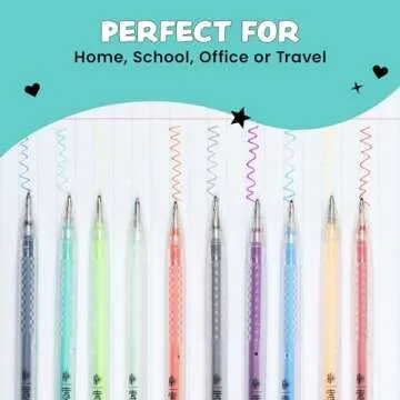 Yoobi x Harry Potter Gel Pens, Pen Set for Adults and Kids, Valentines Gifts for Kids, Colored, Cute, Fun, Smooth Writing, 1.0mm Point, Comfortable Grip Color Pens, Harry Potter Accessories