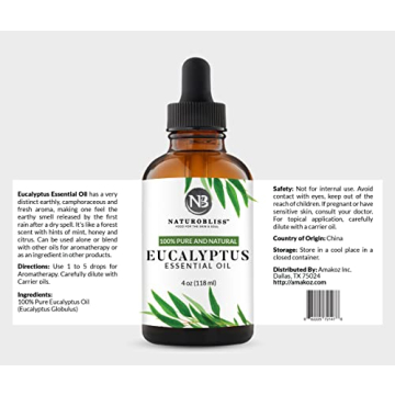 NaturoBliss Pure Eucalyptus Essential Oil for Aromatherapy
