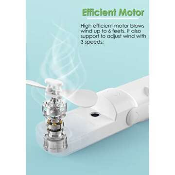 HonHey Portable Handheld Fan with Misting Function