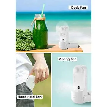 HonHey Portable Handheld Fan with Misting Function