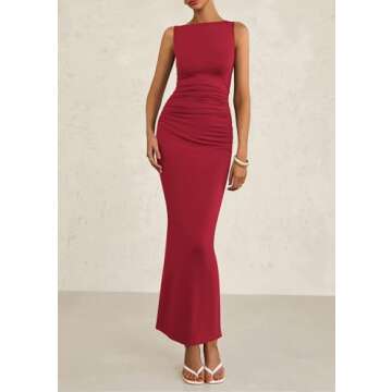 PRETTYGARDEN Women's Summer Midi Dress Elegant Cocktail