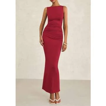 PRETTYGARDEN Women's Summer Midi Dress Elegant Cocktail
