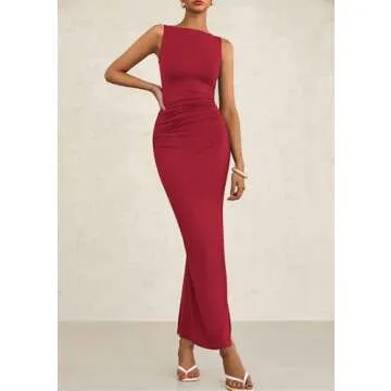 PRETTYGARDEN Women's Summer Midi Dress Elegant Cocktail