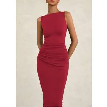 PRETTYGARDEN Women's Summer Midi Dress Elegant Cocktail