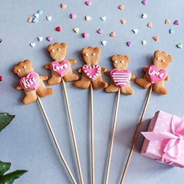 HOPELF 25PCS Dowel Rods Wood Sticks Wooden Dowel Rods - 1/4 x 12 Inch Bamboo Sticks - for Crafts，Hardwood Dowel Rod Assortment，Wooden Rod Sticks Doweling Rods， Cake Dowels and DIYers.