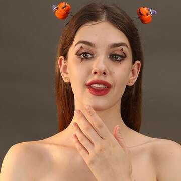 LILIE&WHITE Halloween Earrings For Women Initial HEY BOO Ghost Pumpkin Stud Earrings Set Ghost Earri...