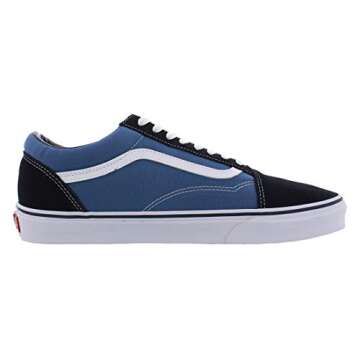 Vans Unisex's Single, Bleu Marine Blanc, 39.5 EU