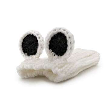 Zoo Snoods Panda Costume - Warm Knit Dog Snood Wrap for Pets, Neck Ear Cover Protection, Halloween W...