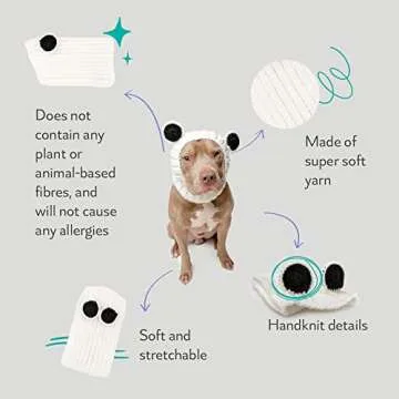 Zoo Snoods Panda Costume - Cozy Knit Snood for Pets