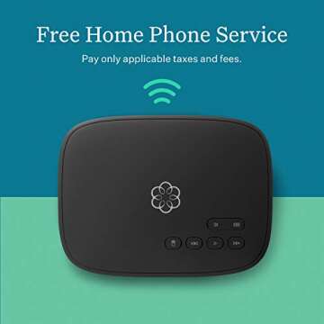 Ooma Telo Air 2 VoIP Phone Adapter, Black (OOMATELOAIR2)