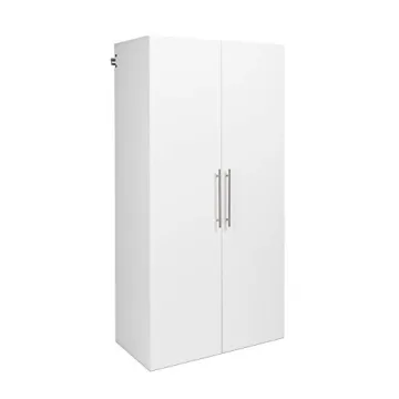 Prepac HangUps Large Storage Cabinet | Elegant White 36" Cabinets with Doors for Ultimate Storage So...