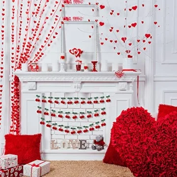 Jexine Cherry Garland 6.6Ft Party Decoration - Vibrant DIY