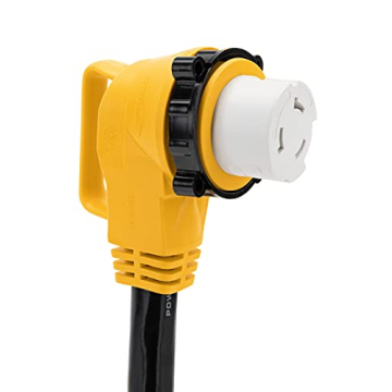 Camco 55572 50 AMP Dogbone Adapter for RVs and Boats