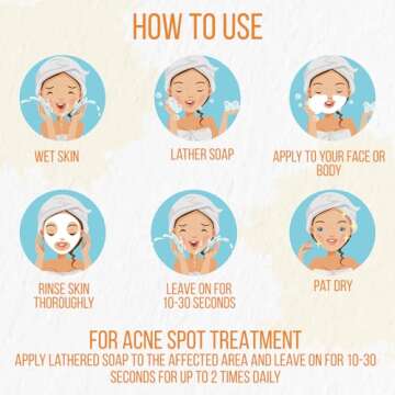 Natural Turmeric Soap Bar for Face & Body – Turmeric Skin Brightening Soap for Dark Spots, Intimate Areas, Underarms – Turmeric Face Wash Reduces Acne, Fades Scars & Cleanses Skin – 5oz Turmeric Bar