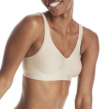 Hanes Women's Smooth Comfort Wireless Bra - Seamless Full Coverage