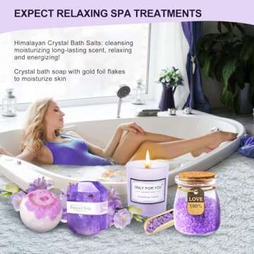 Elegant Birthday Gift Set for Women - Spa Essentials and More