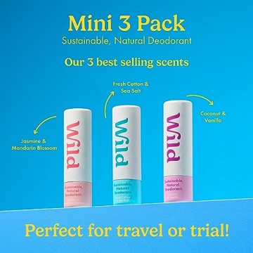 Wild Mini Deodorants - Eco-Friendly Travel Size Trio