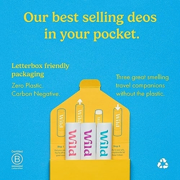 Wild Mini Deodorants - Eco-Friendly Travel Size Trio