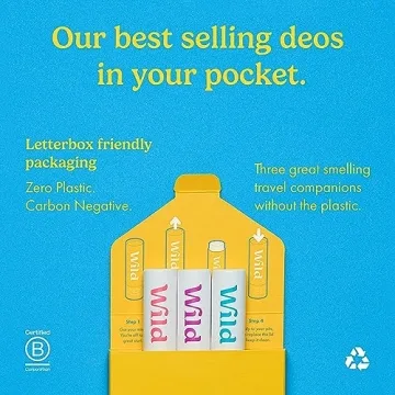 Wild Mini Deodorants - Eco-Friendly Travel Size Trio