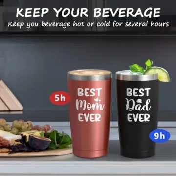 Best Mom and Dad Ever Tumbler Set - Qtencas