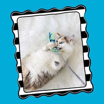 Fat Cat Tadpole Cat Wand Stuffed with 100% Organic Catnip Interactive Toy