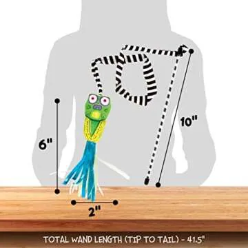 Fat Cat Tadpole Cat Wand Stuffed with 100% Organic Catnip Interactive Toy