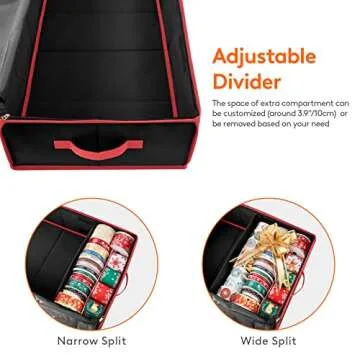 Lifewit Wrapping Paper Storage Containers with Pockets