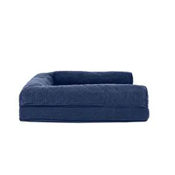 Furhaven Orthopedic Dog Bed for Large Dogs - Navy Blue