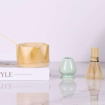 Complete 4-Piece Matcha Whisk Set for Tea Lovers