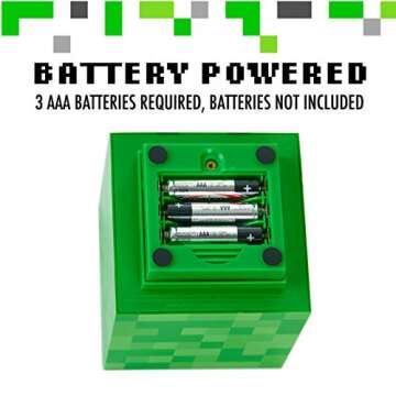 Paladone Minecraft Creeper Desk Light - Interactive Night Light with Sounds for Gaming Decor