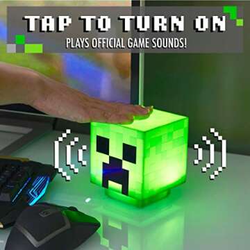 Paladone Minecraft Creeper Desk Light with Sounds