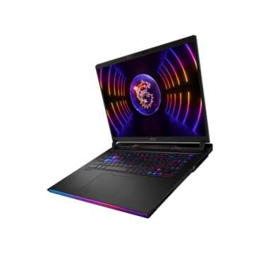 MSI Raider GE68HX Gaming Laptop | 16" FHD+ IPS 144Hz | Intel 24-core i9-14900HX | 32GB DDR5 4TB SSD | GeForce RTX 4070 | RGB Backlit Thunderbolt4 Dynaudio FHD IR Privacy Camera Win11Pro + HDMI Cable