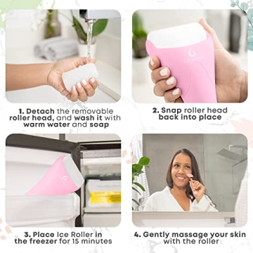 PUR Botanicals Ice Rose Quartz Roller for Skincare