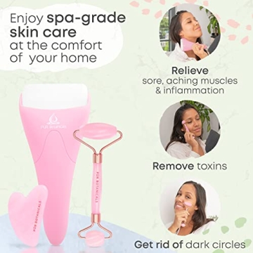 PUR Botanicals Ice Rose Quartz Roller for Skincare