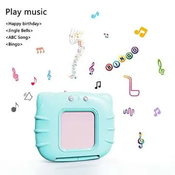 Lapare Audible Learning Toy with Music for Toddler Age 1 2 3 4 5, 520 Sight Words Talking Flash Cards Toy for Girls to Learn Alphabet Number Color Shapes and More