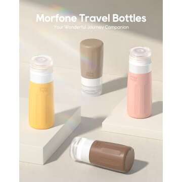 Morfone 16 Pack Travel Bottles Set for Toiletries, TSA Approved Travel Containers Leak Proof Silicon...
