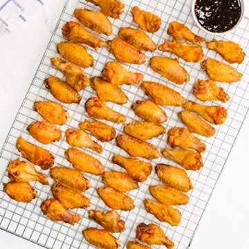 Foraineam 2-Pack Stainless Steel Cooling Rack for Baking