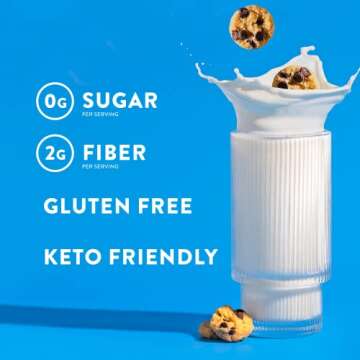 HighKey Sugar Free Cookies Variety 2-Pack - Keto Snack Pack Zero Carb No Sugar Chocolate Chip Cookie...