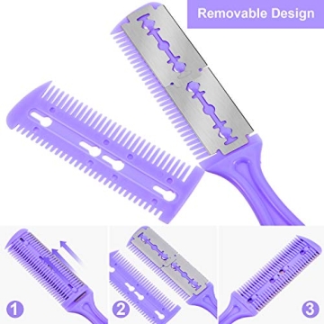 5 Razor Combs with 20 Razors for Perfect Hair Cutting