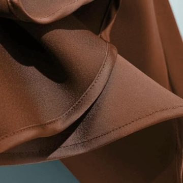 Luxury Satin High Waist Midi Skirt with Ruffle Detail