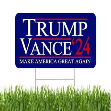Trump JD Vance 2024 Yard Sign for Conservatives