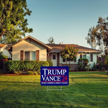 Trump JD Vance 2024 Yard Sign for Conservatives